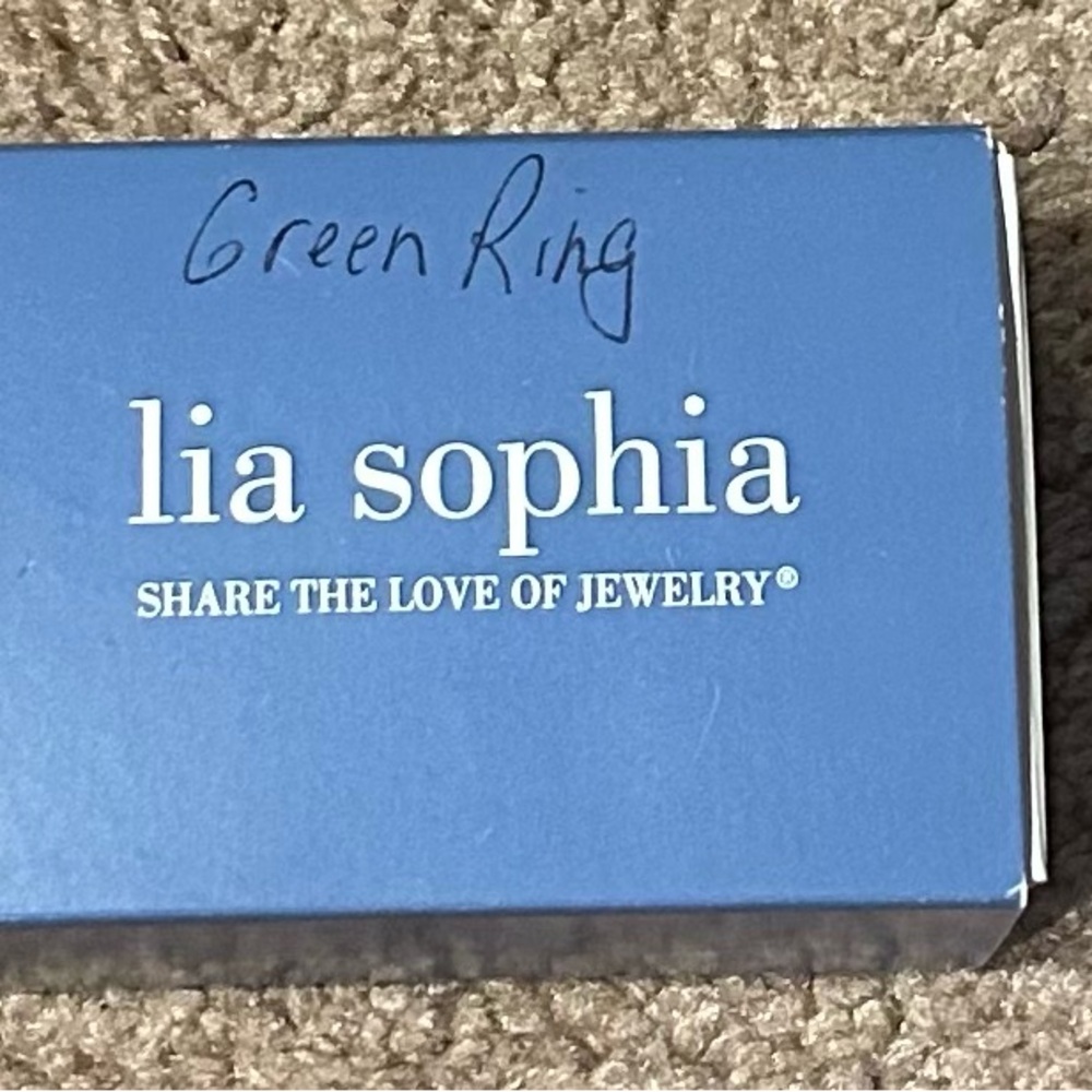 Lia Sophia Emerald-Tone Ring